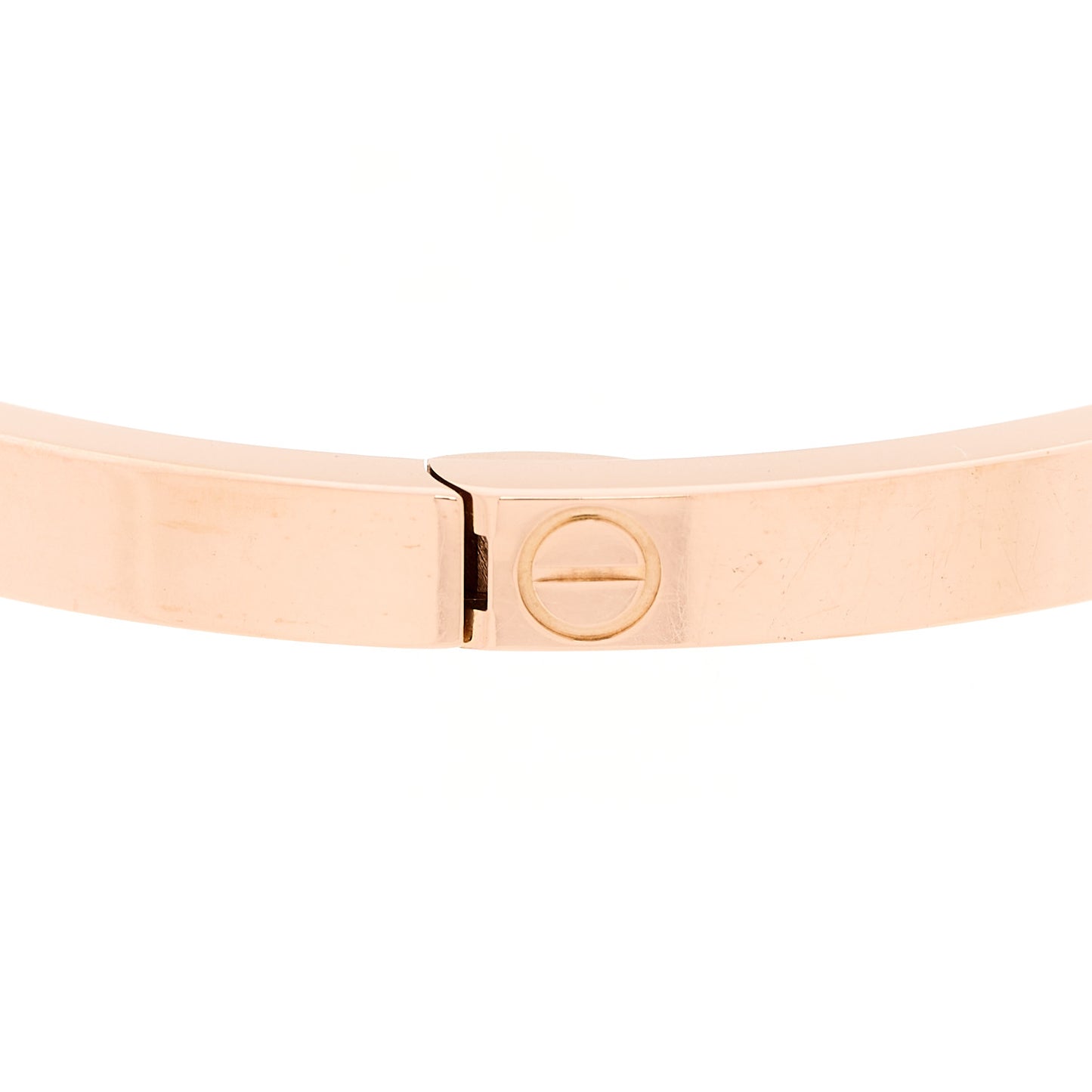 18K Pink Gold 10 Diamond Small LOVE Bracelet 16