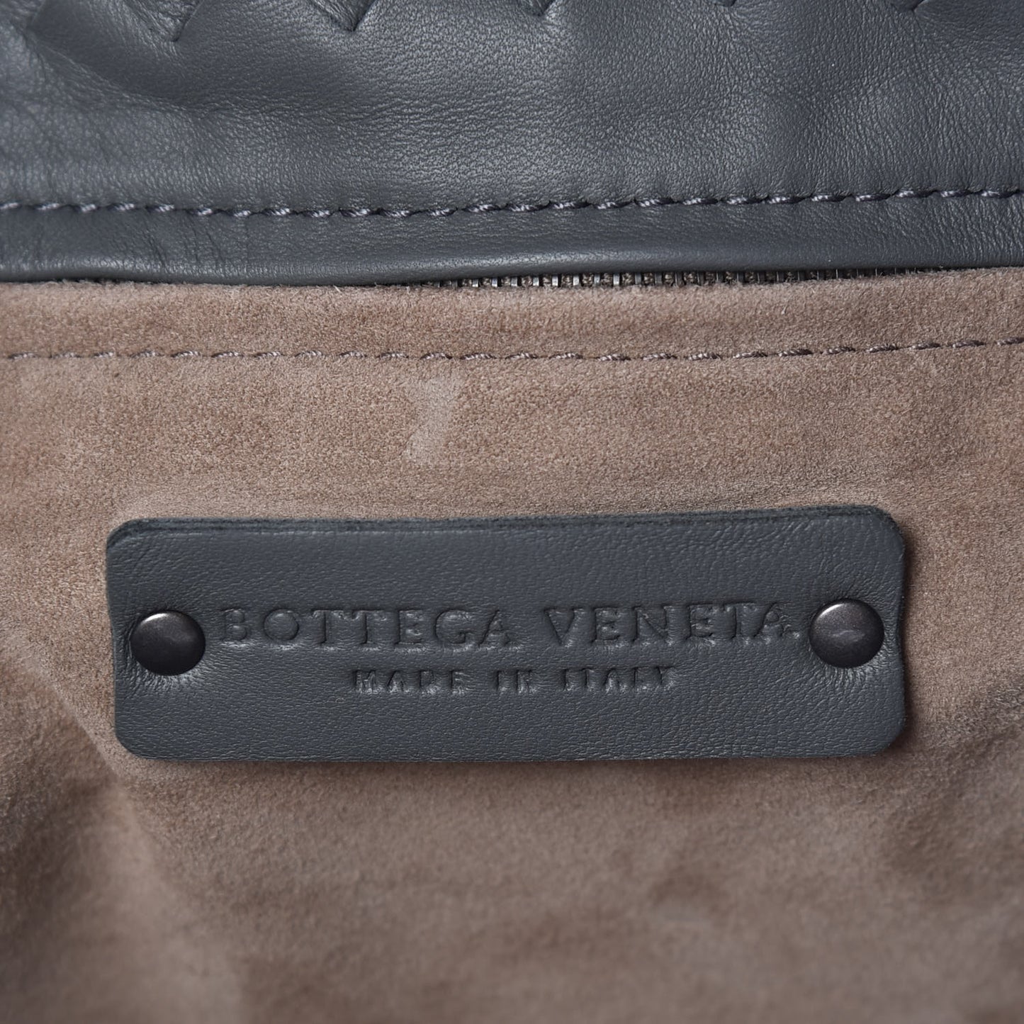Nappa Intrecciato Garda Bag Grey