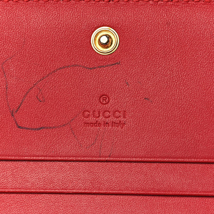 Gucci Soft GG Supreme Monogram Mystic Cat Card Case Wallet 6 of 7