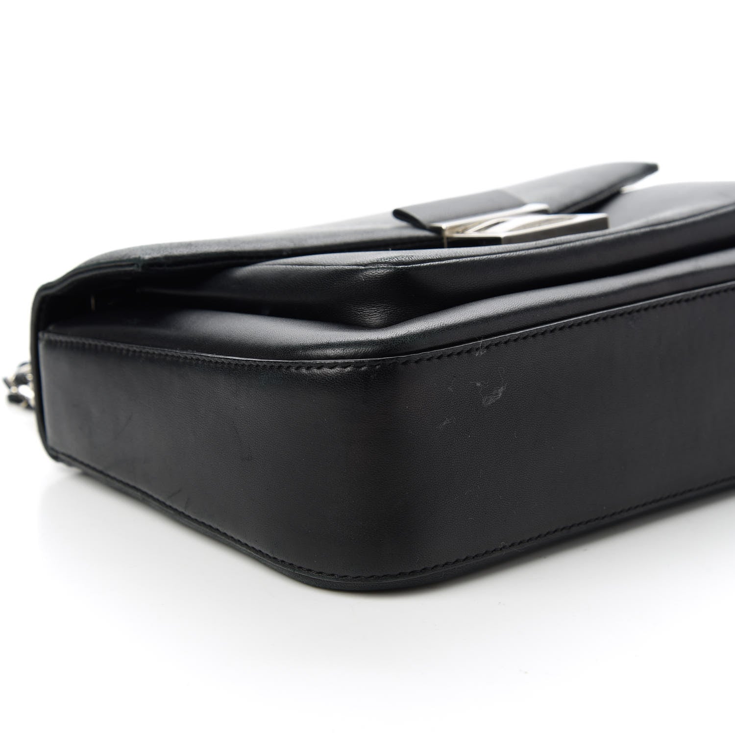 Fendi Nappa Be Baguette Crossbody Bag Black 6 of 10