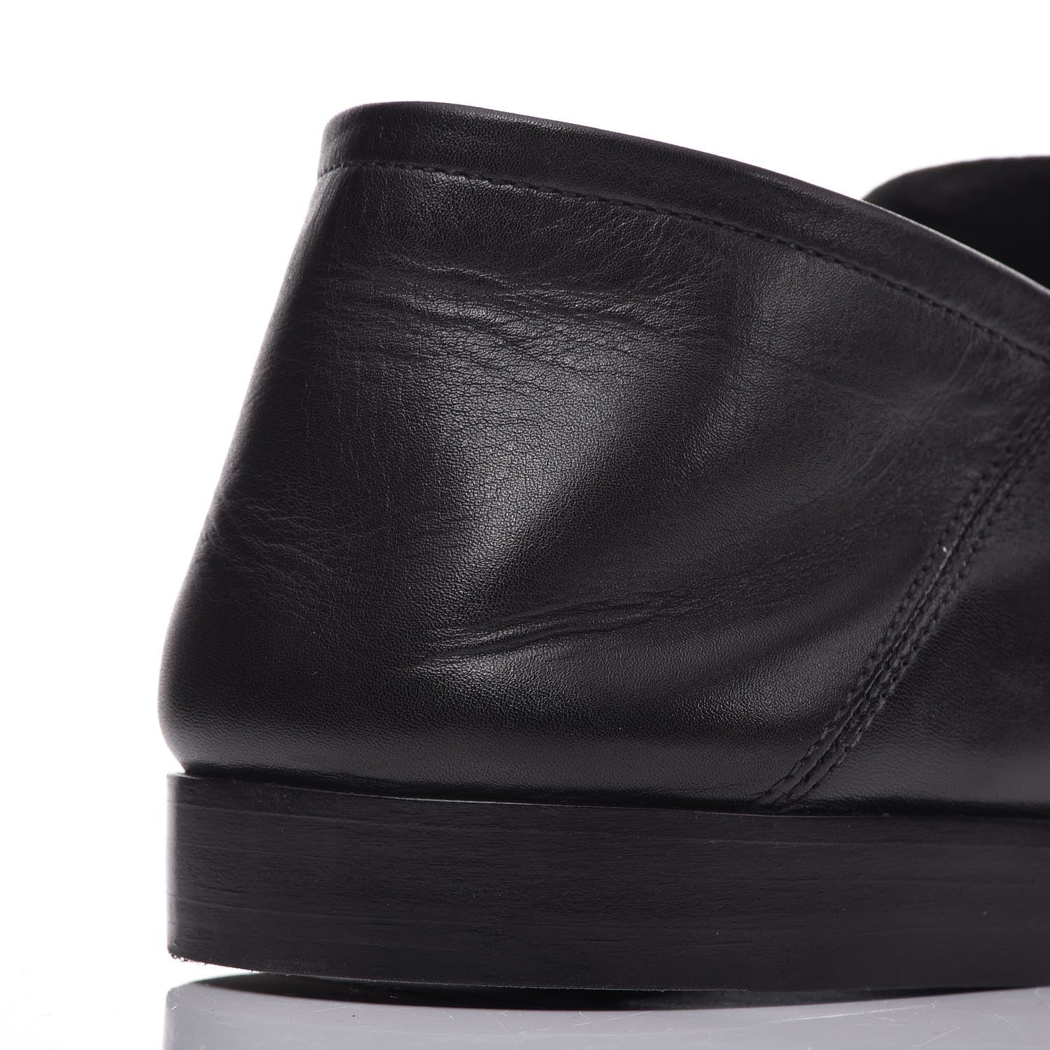 Louis Vuitton Calfskin Monogram Studded Loafers 39 Black 9 of 12