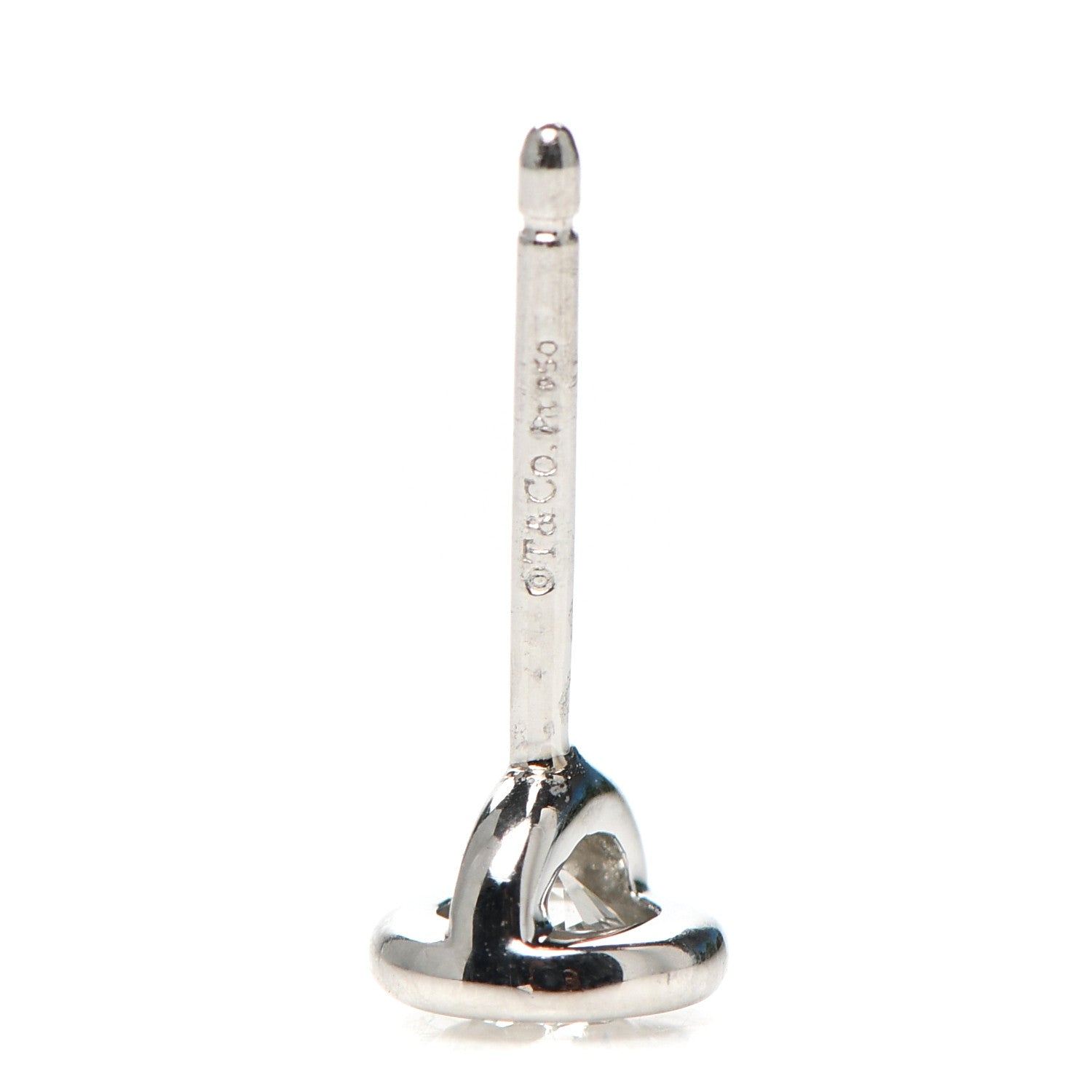 Tiffany Platinum Diamond .34ctw Elsa Peretti Diamonds By The Yard Earrings 4 of 5