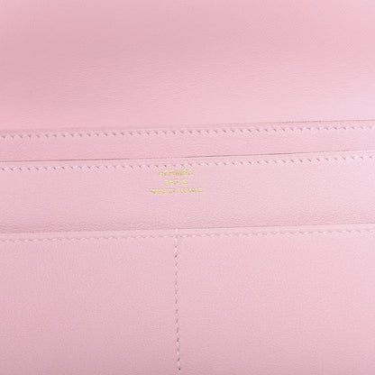 Hermes Swift Dogon Duo Wallet Rose Sakura 7 of 9