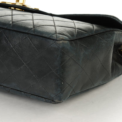 Chanel Lambskin Quilted XL Jumbo Single Flap Black 11 of 11