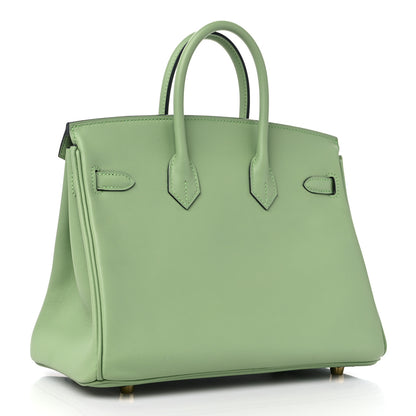 Hermes Swift Birkin 25 Vert Criquet 3 of 10