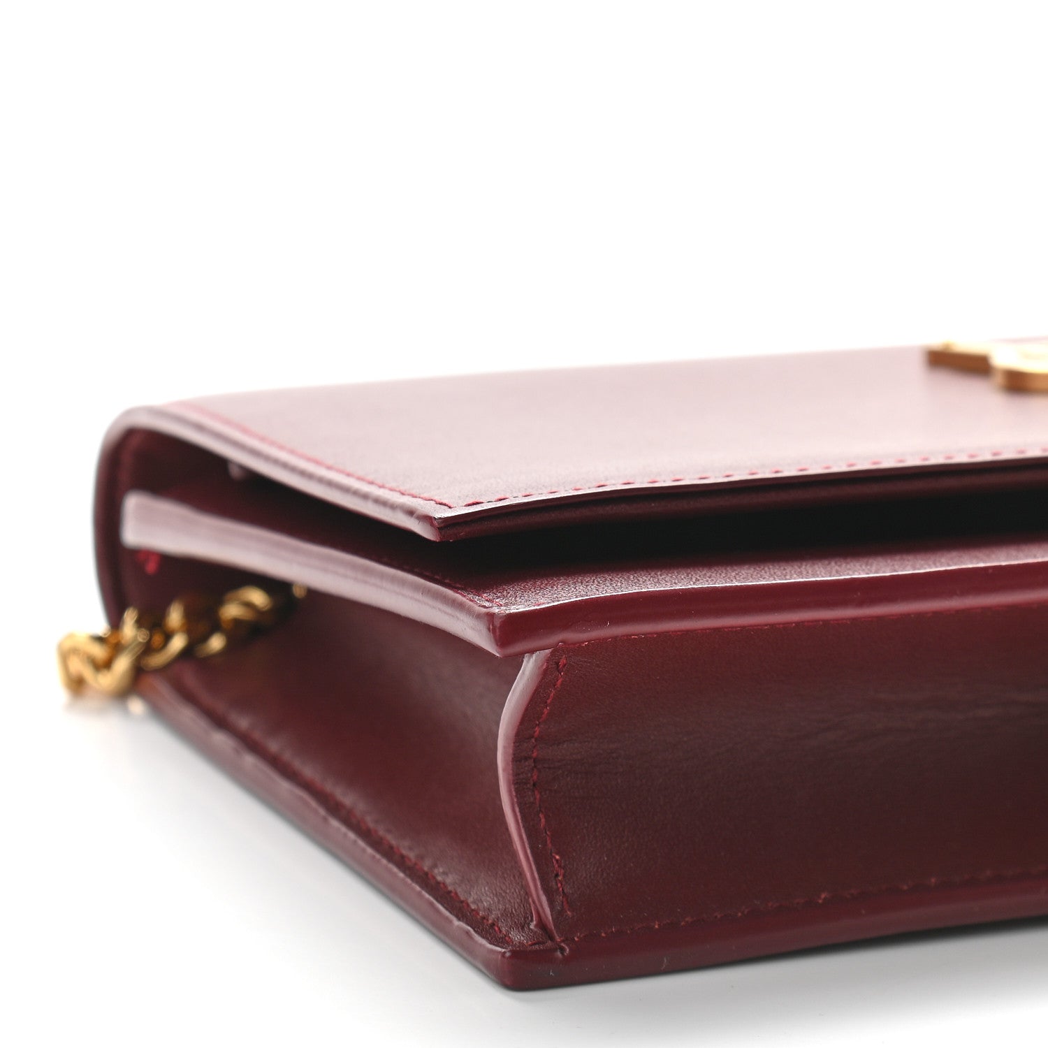 Saint Laurent Smooth Calfskin Classic Monogram Kate Tassel Chain Wallet Palissandre 5 of 8