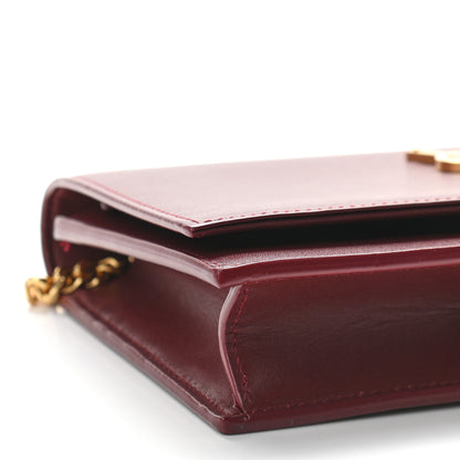 Saint Laurent Smooth Calfskin Classic Monogram Kate Tassel Chain Wallet Palissandre 5 of 8