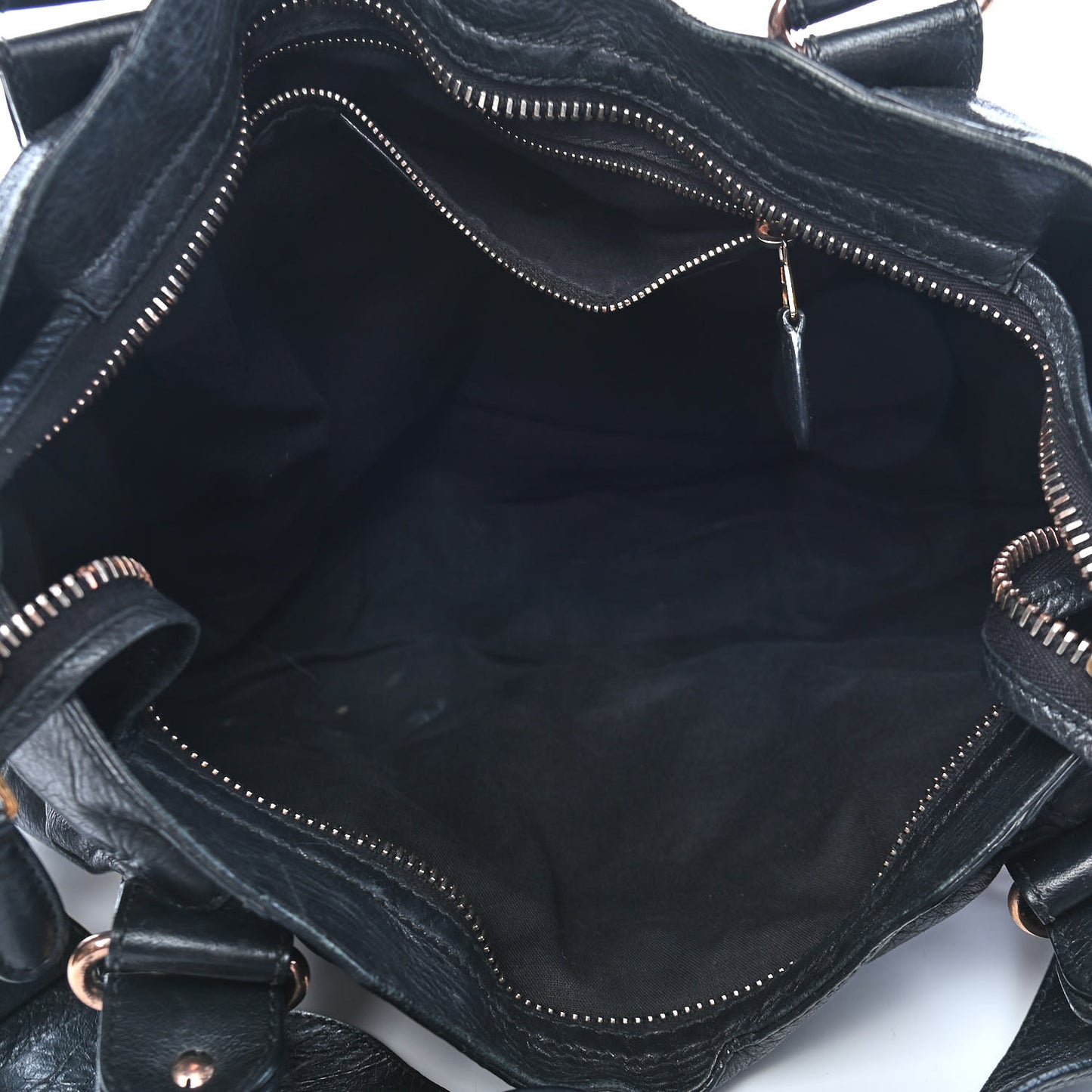 Agneau Giant 21 Rose Gold Hardware City Black