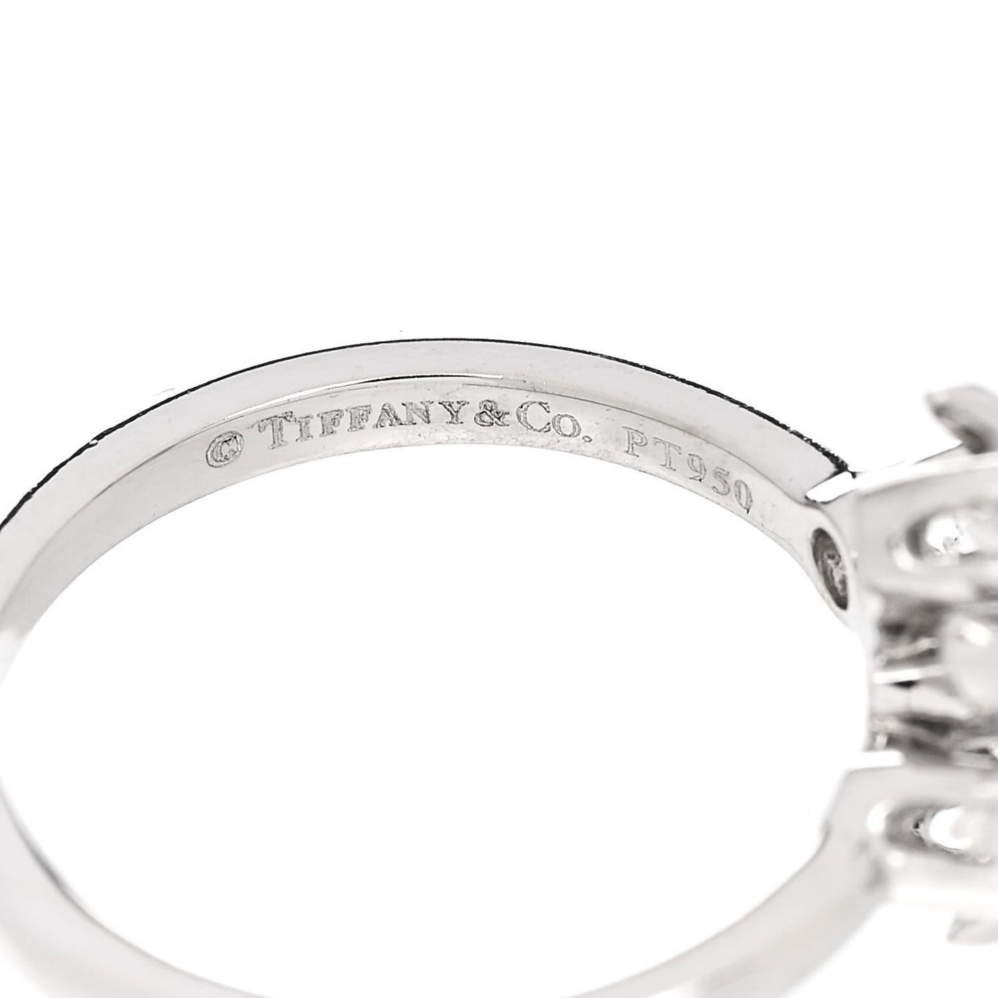 Platinum Diamond Schlumberger Lynn Ring 49 4.75