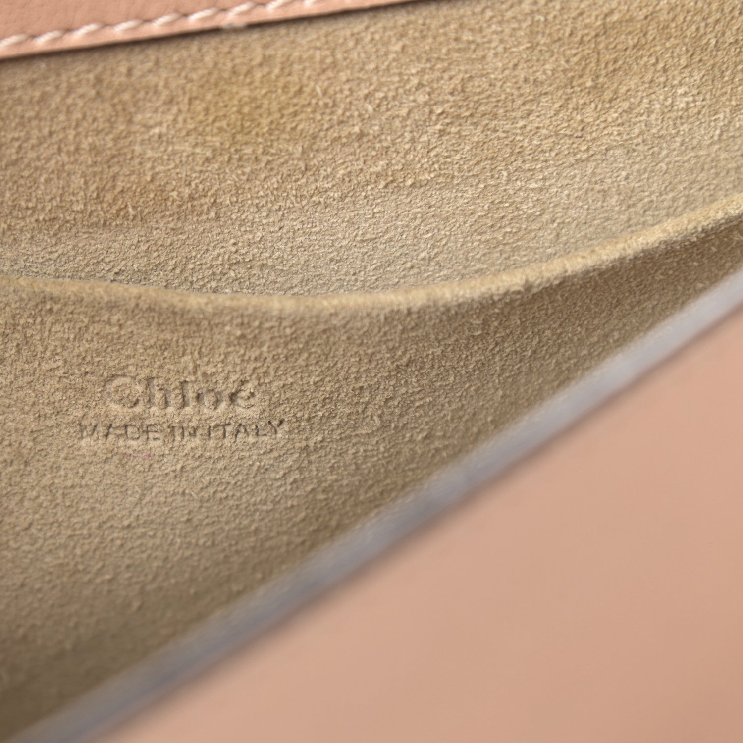 Chloe Calfskin Suede Medium Nile Bracelet Bag Biscotti Beige 6 of 15