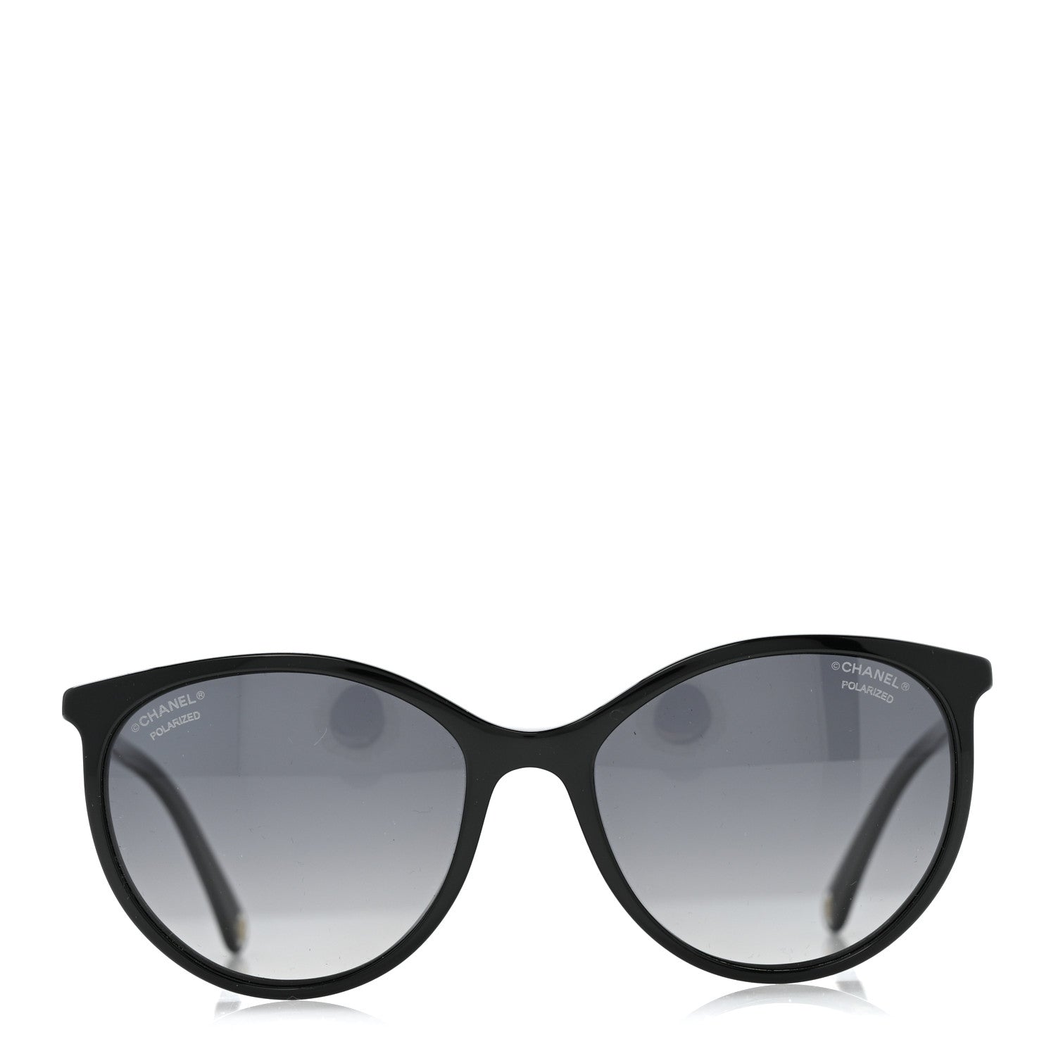Chanel Acetate Pantos Cat Eye Sunglasses 5448 Black 2 of 8