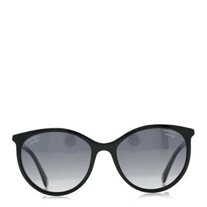 Chanel Acetate Pantos Cat Eye Sunglasses 5448 Black 2 of 8