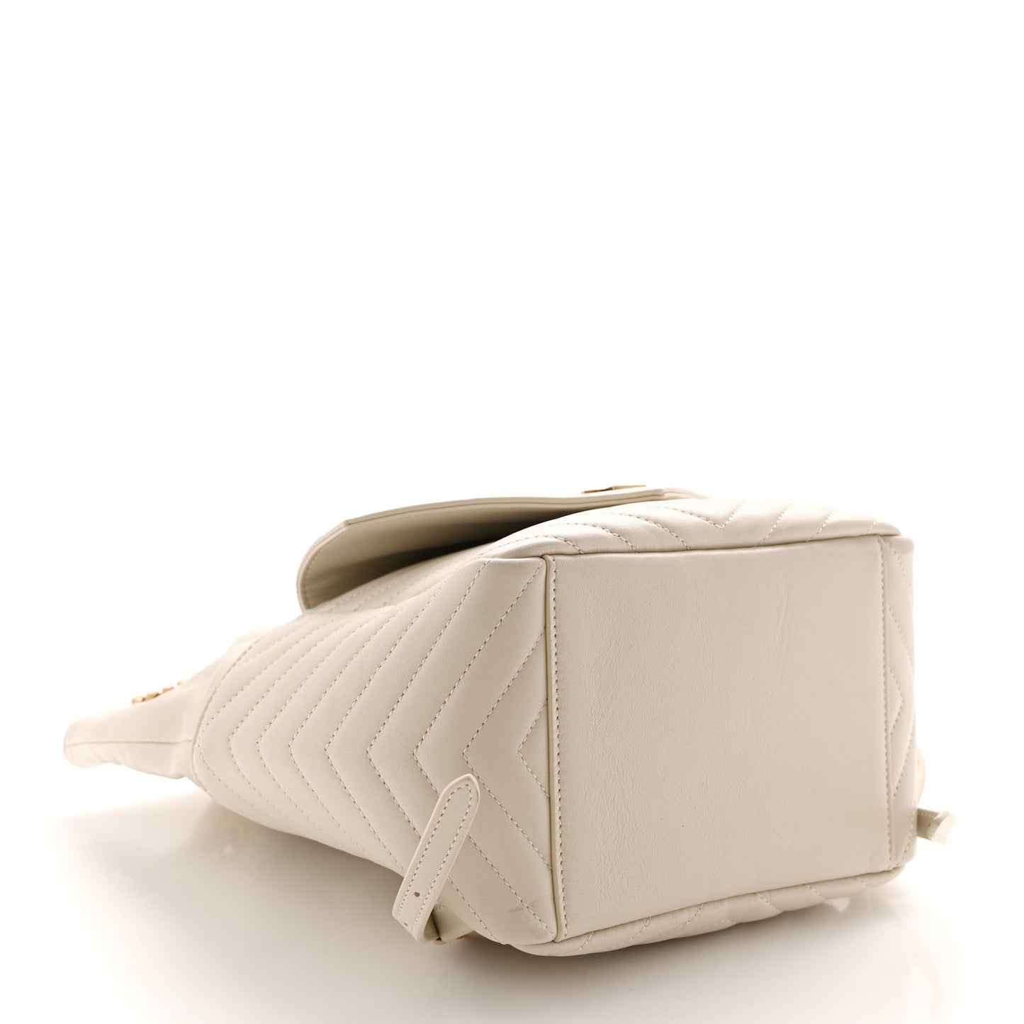 Lambskin Matelasse Monogram Joe Backpack Cream