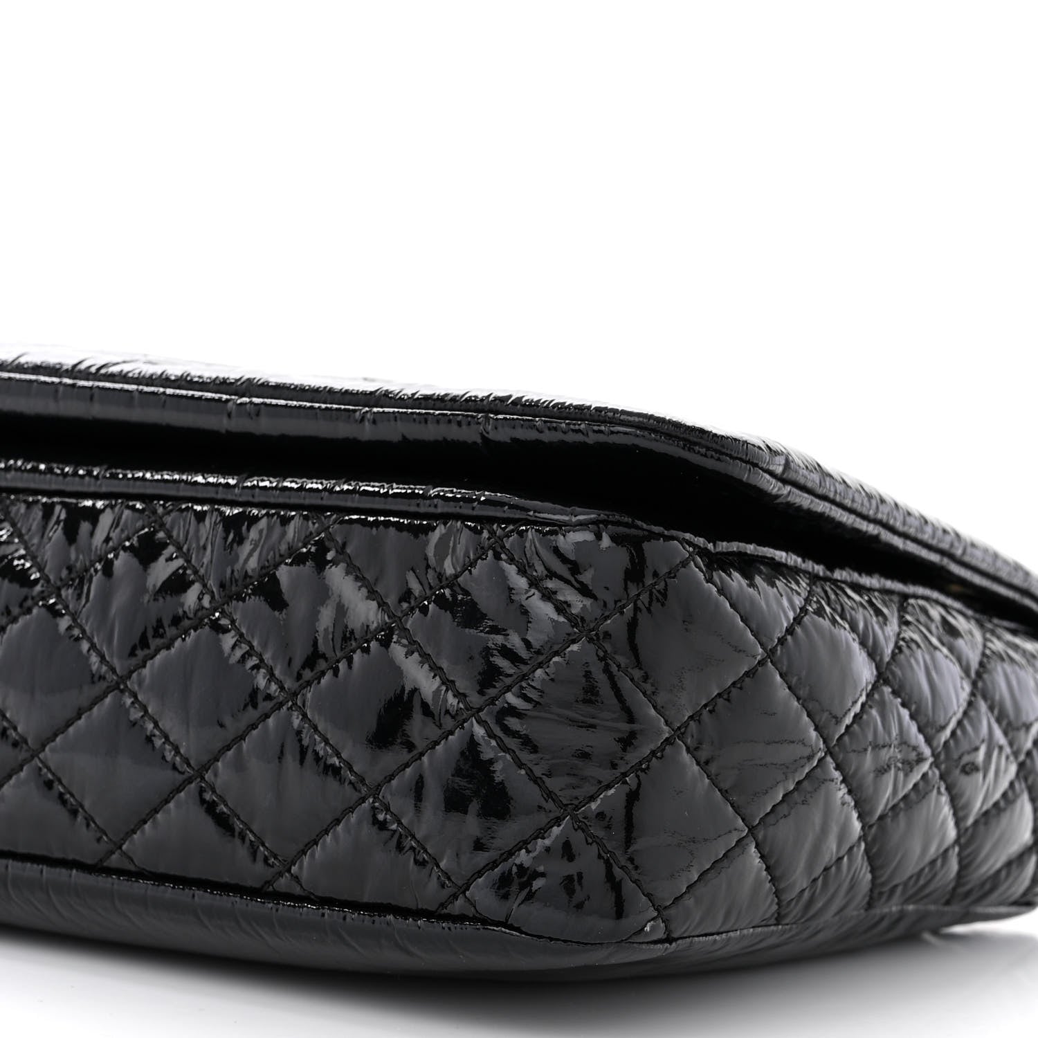Chanel Vinyl Medium Rock and Chain Flap Black 10 of 11