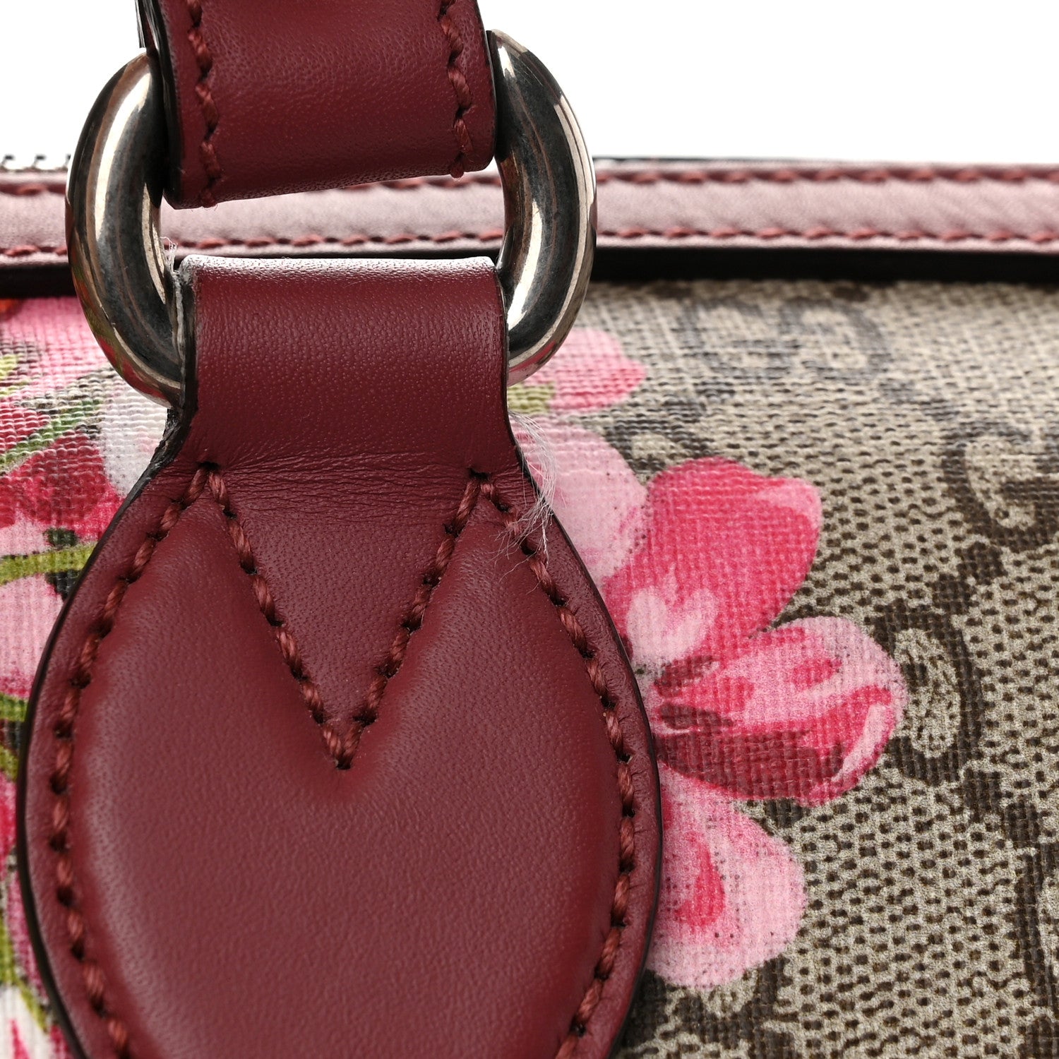 Gucci GG Supreme Monogram Blooms Medium Boston Beige Multicolor Dry Rose 11 of 11