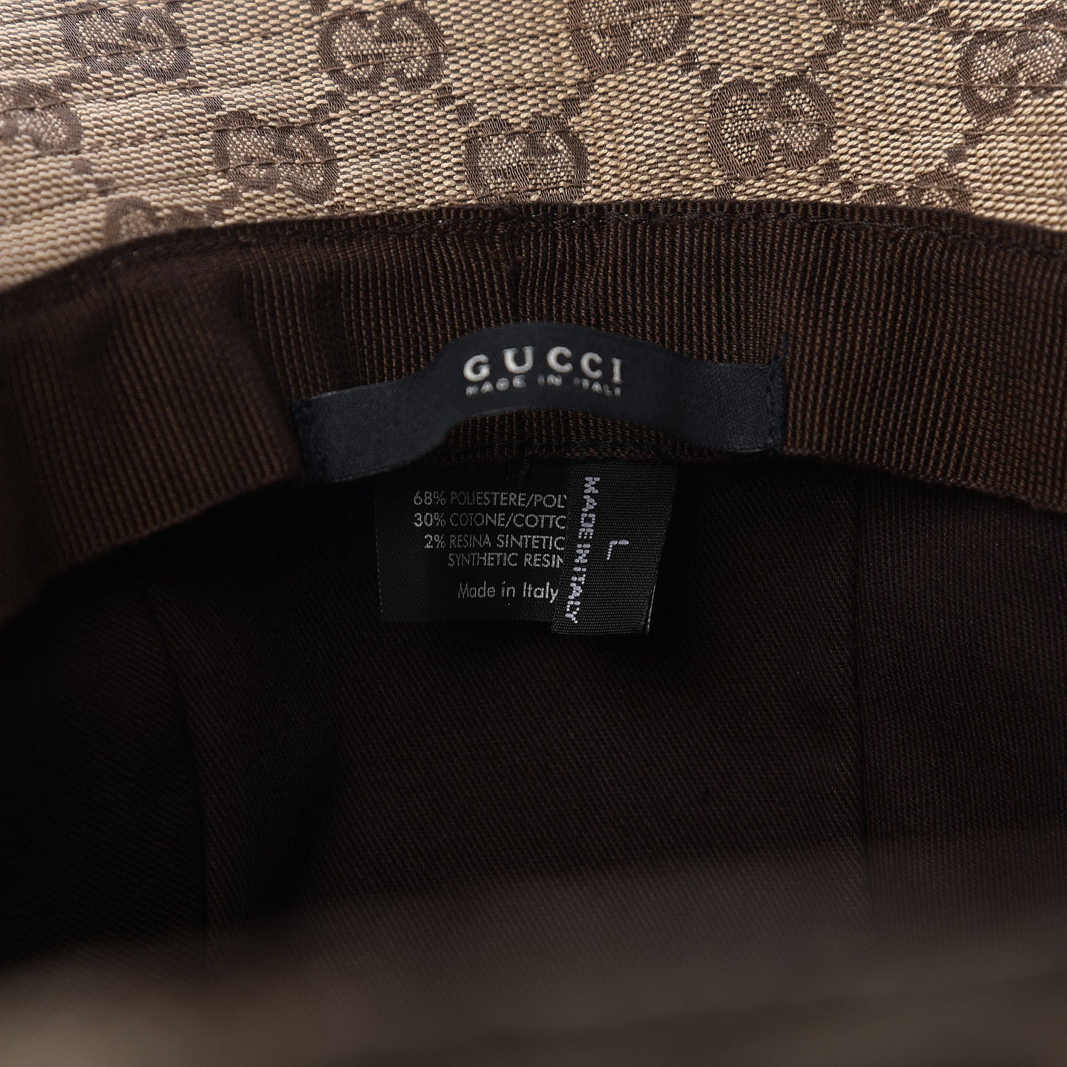 Gucci Monogram Web Bucket Hat L Brown 5 of 5