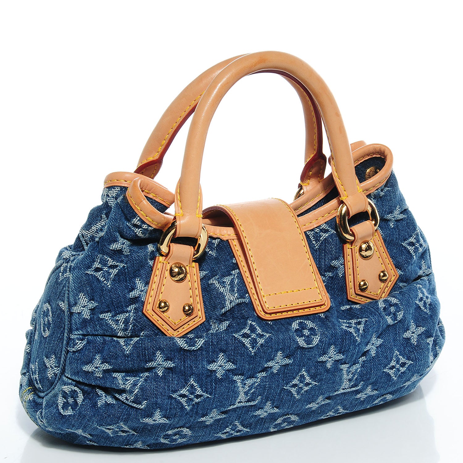 Louis Vuitton Denim Pleaty Blue 3 of 7