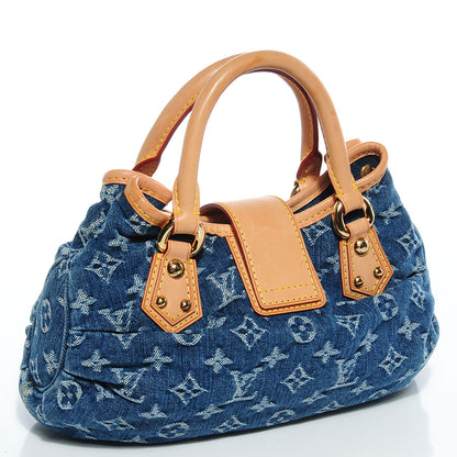 Louis Vuitton Denim Pleaty Blue 3 of 7