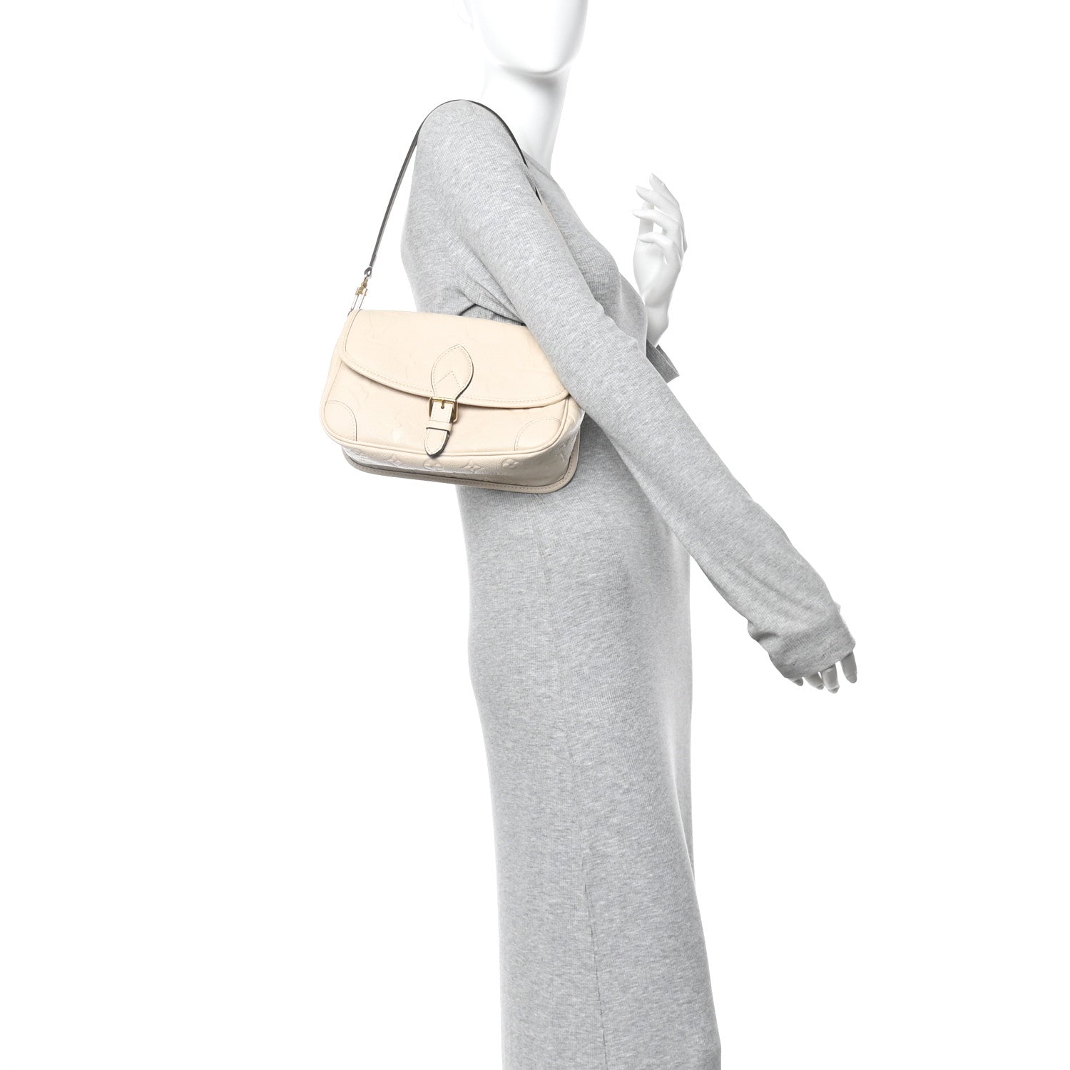 Louis Vuitton Empreinte Monogram Giant Diane Cream 2 of 9