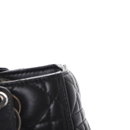 Christian Dior Lambskin Cannage Medium Lady Dior Black 13 of 13