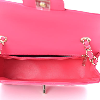 Chanel Patent Quilted Mini Rectangular Flap Pink 5 of 10