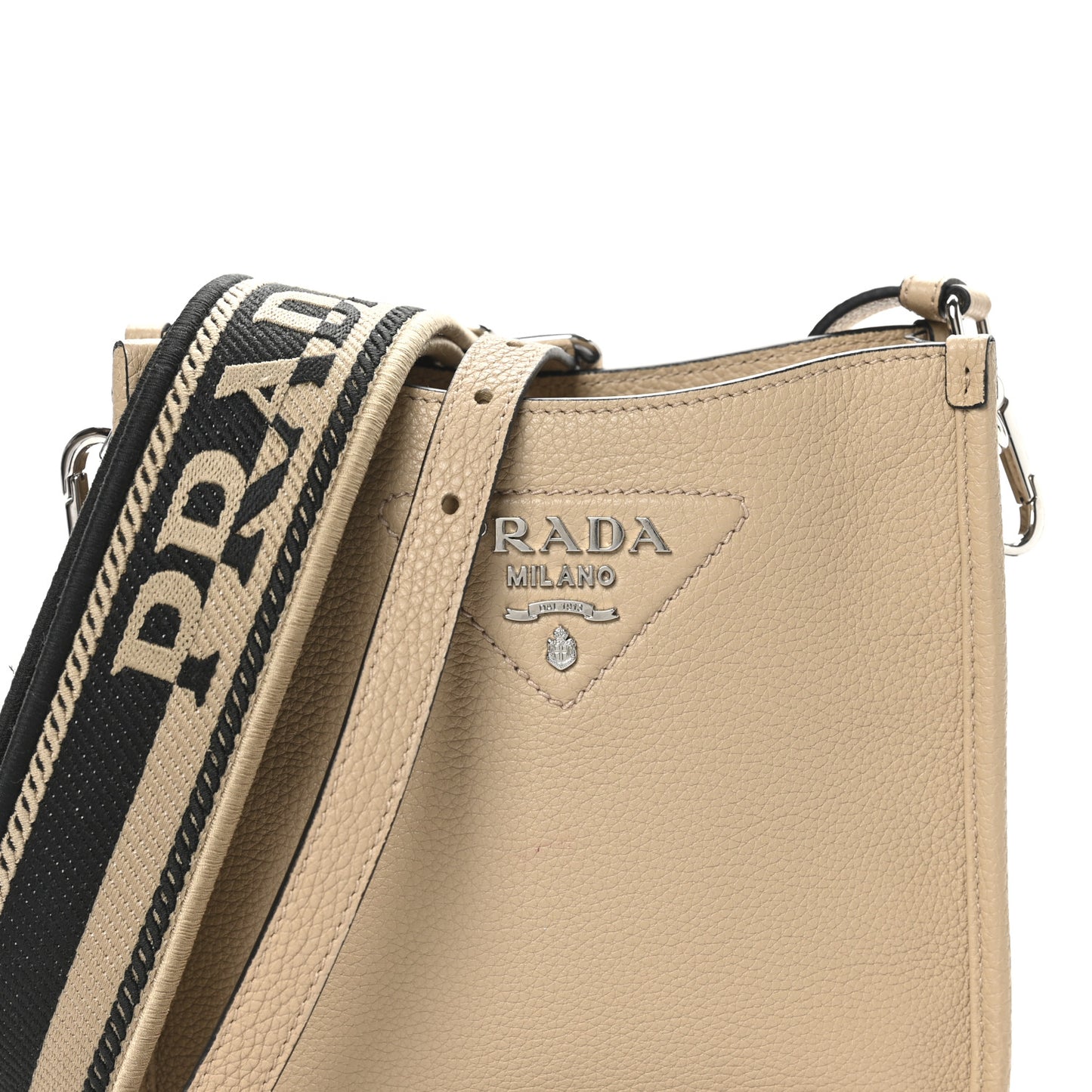 Vitello Daino Soft Mini Hobo Messenger Bag Sabbia