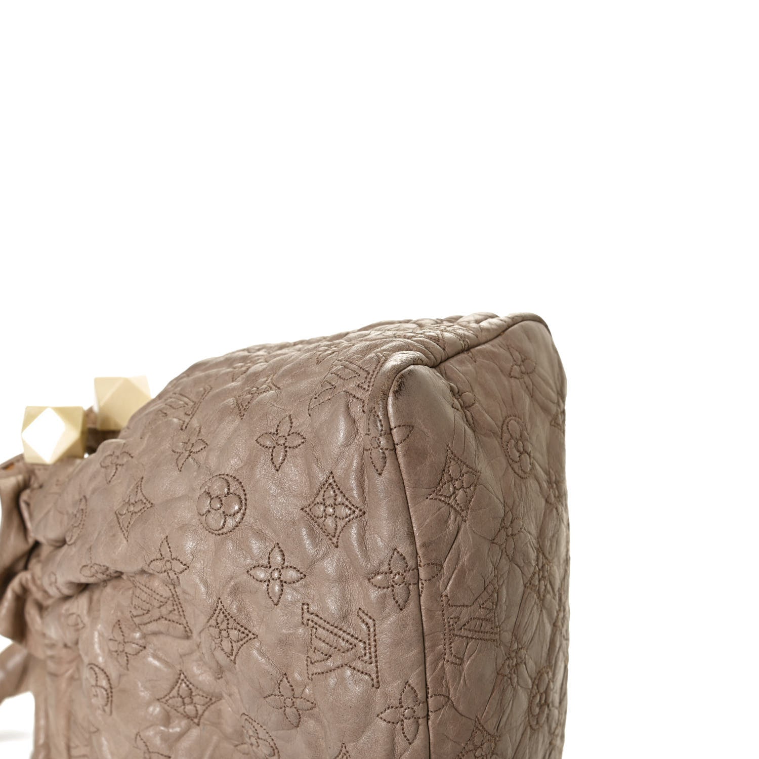 Louis Vuitton Lambskin Olympe Stratus PM Ecru 23 of 25