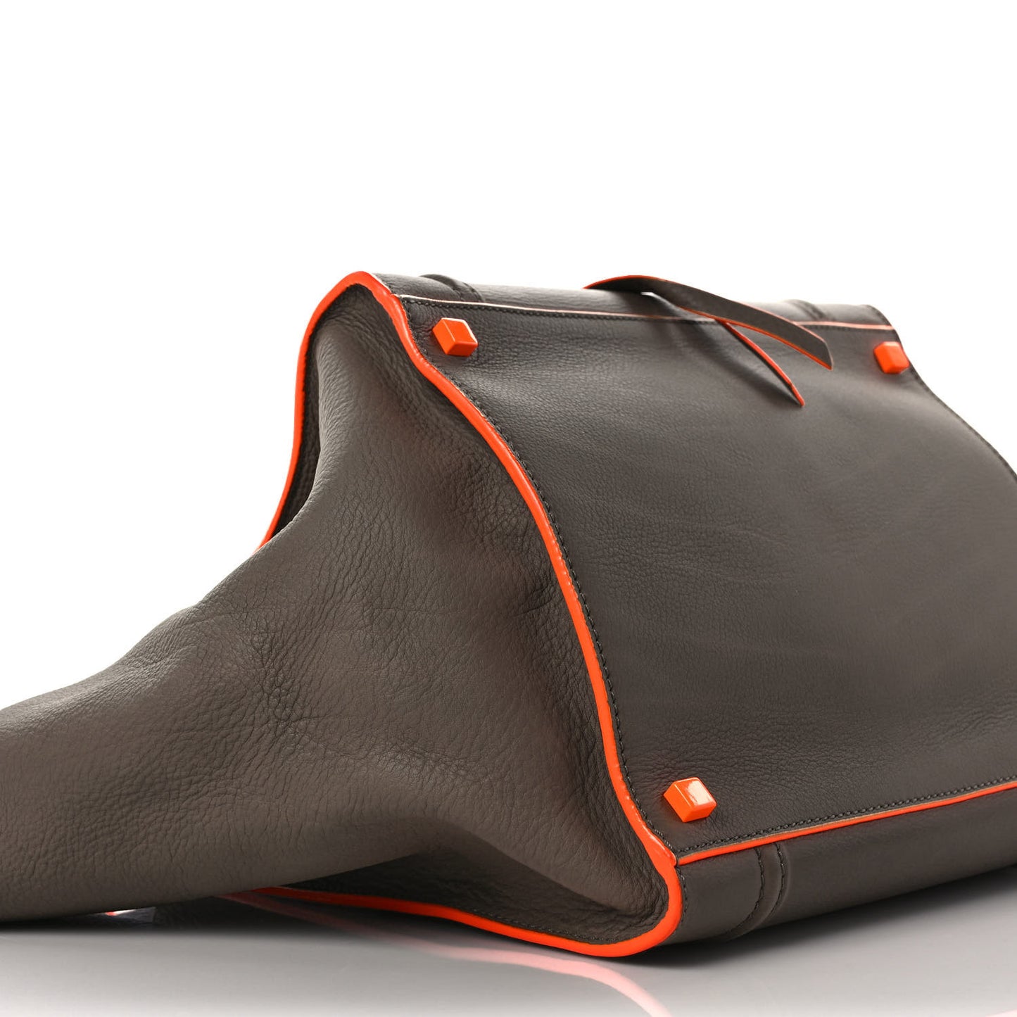 Supple Calfskin Medium Phantom Luggage Grey