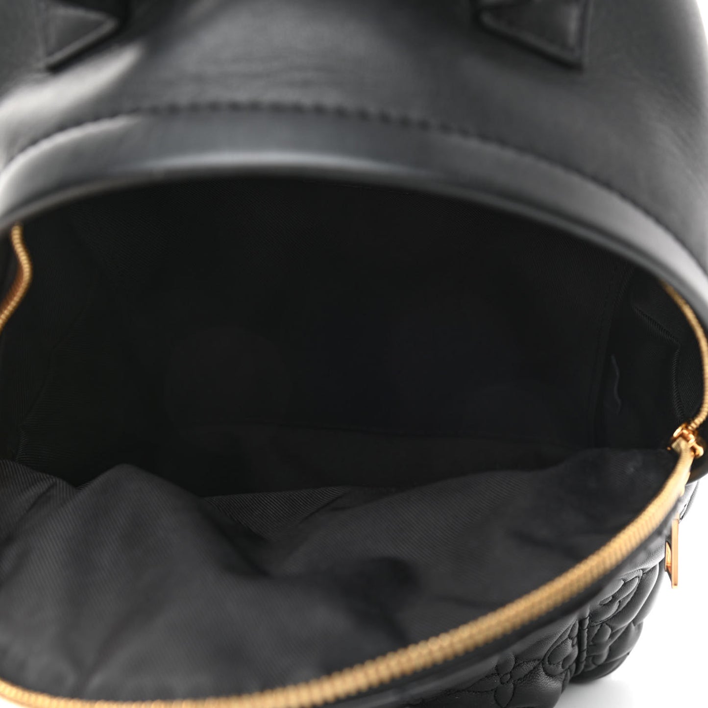 Lambskin Flower Quilted Palm Springs Backpack PM Black