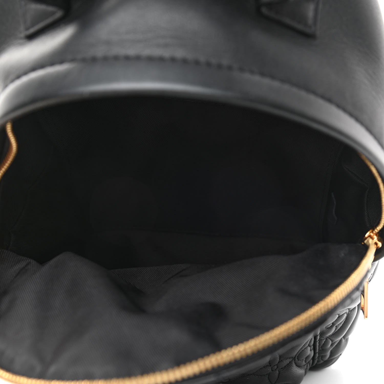 Louis Vuitton Lambskin Flower Quilted Palm Springs Backpack PM Black 5 of 10