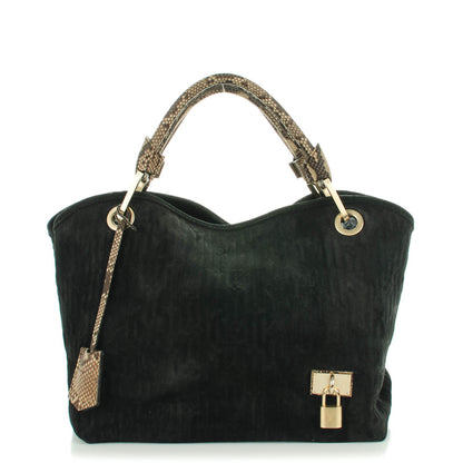 Louis Vuitton Monogram Suede Embossed Whisper PM Kohl 1 of 7