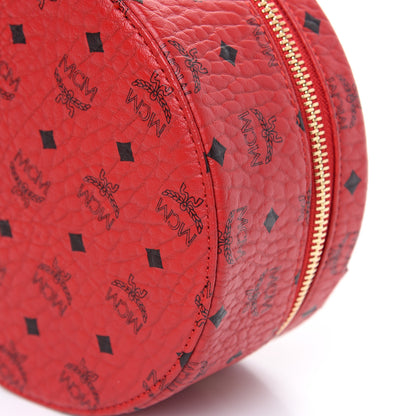 MCM Visetos Vanity Cosmetic Case Red 7 of 8