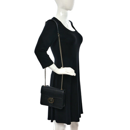 Gucci Dollar Calfskin Small Interlocking G Shoulder Bag Black 2 of 9