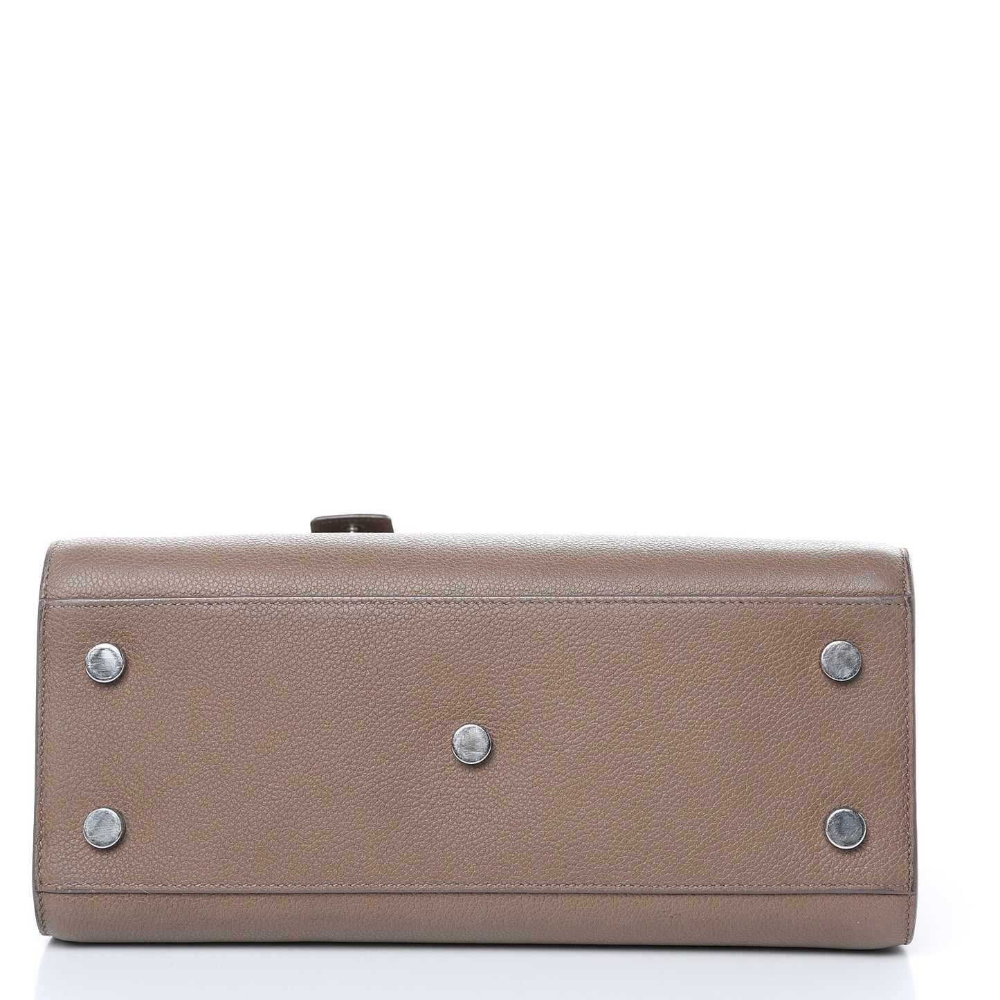 Grained Calfskin Baby Sac De Jour Dark Beige