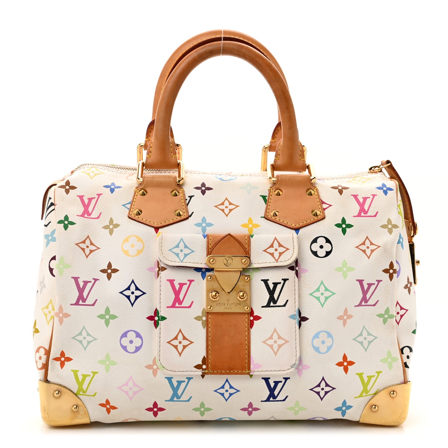Monogram Multicolor Speedy 30 White