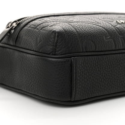 Christian Dior Grained Calfskin Embossed Dior Gravity Rider Zipped 2.0 Messenger Black 9 of 12