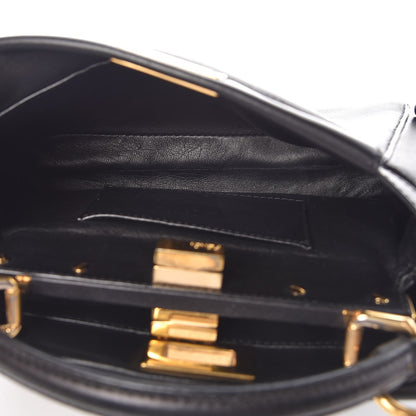 Fendi Nappa Mini Peekaboo Iconic Satchel Black 5 of 9