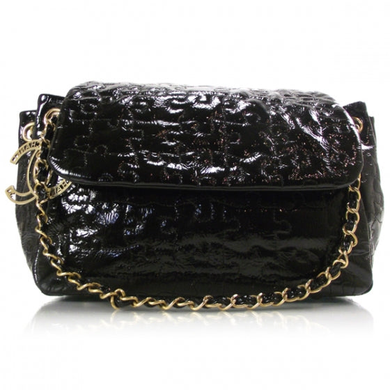 Chanel Patent Puzzle Accordion Flap Bag Black 1 of 11