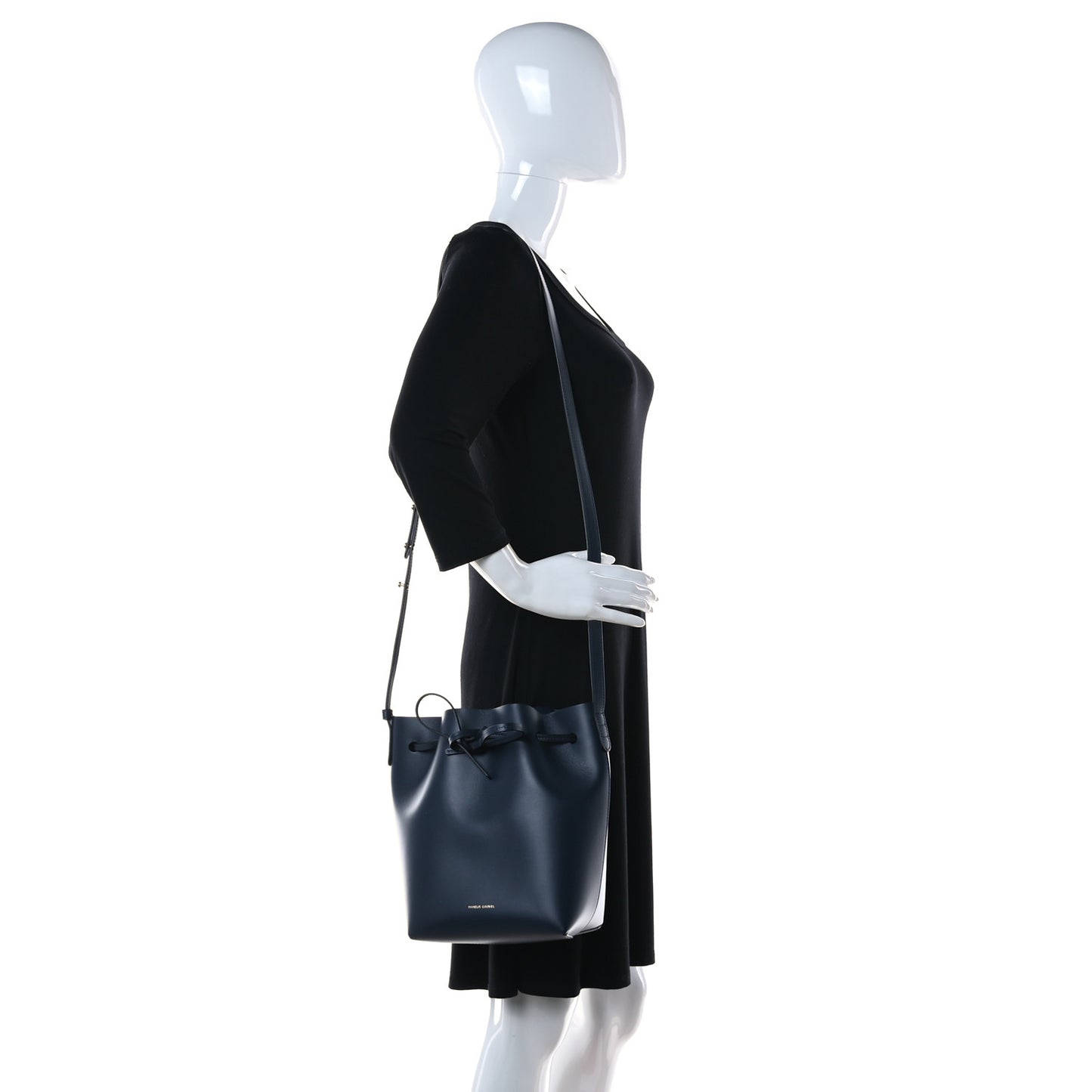 Calfskin Mini Bucket Bag Blue
