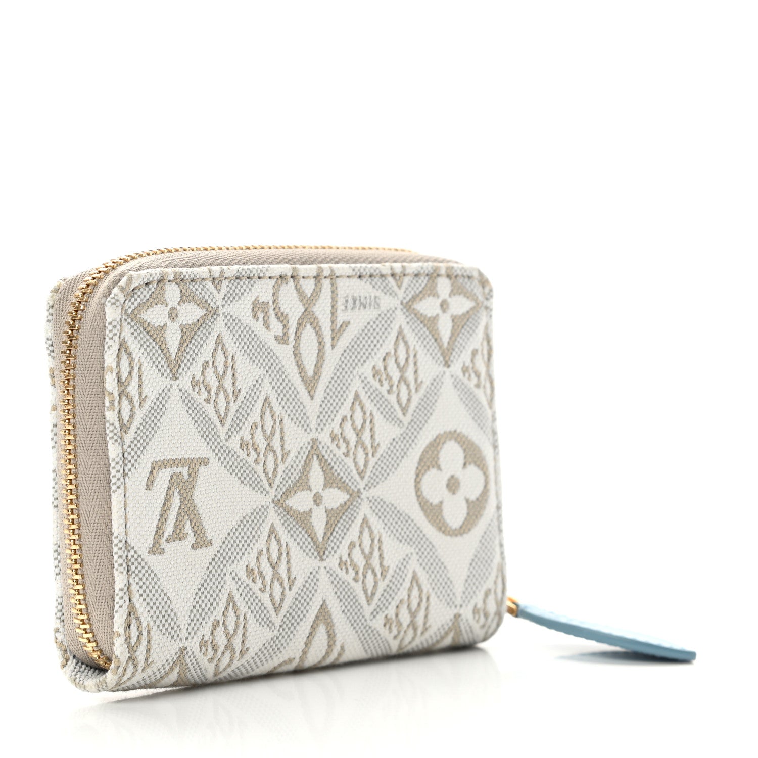 Louis Vuitton Jacquard Since 1854 Zippy Coin Purse Blue 3 of 7