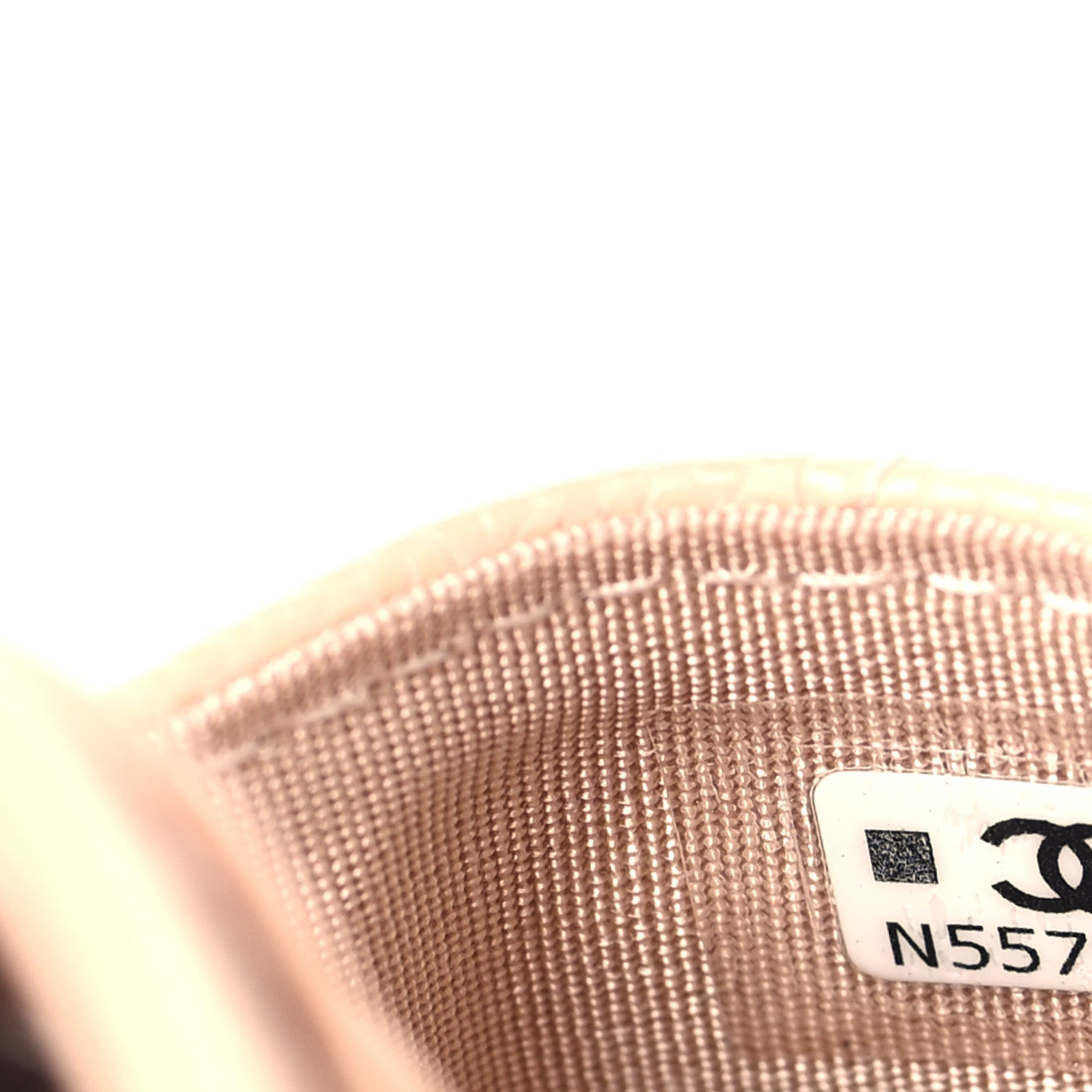 Chanel Caviar Quilted Vertical Card Holder  Light Pink 8 of 8