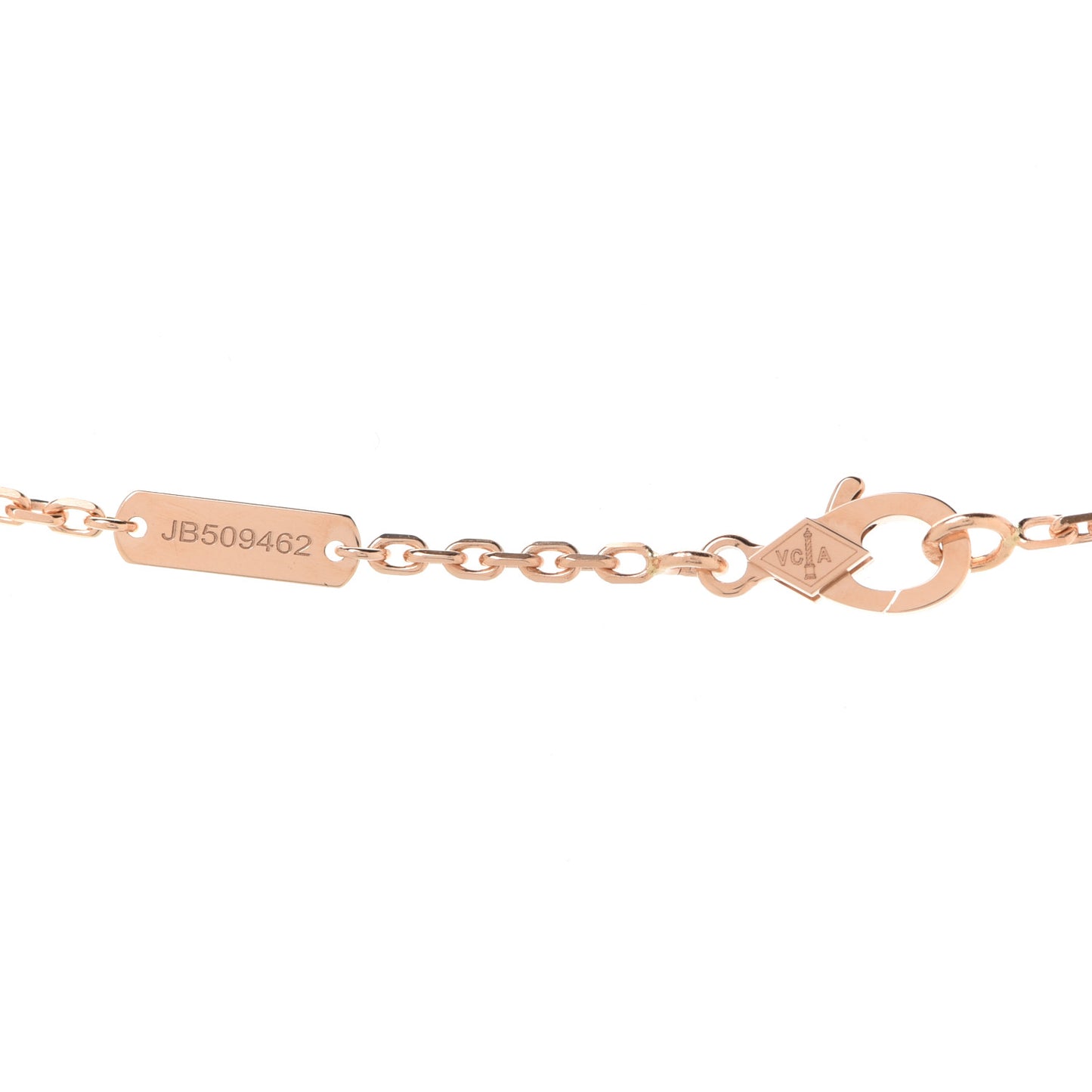 18K Rose Gold Gray Mother of Pearl Magic Alhambra Long Necklace