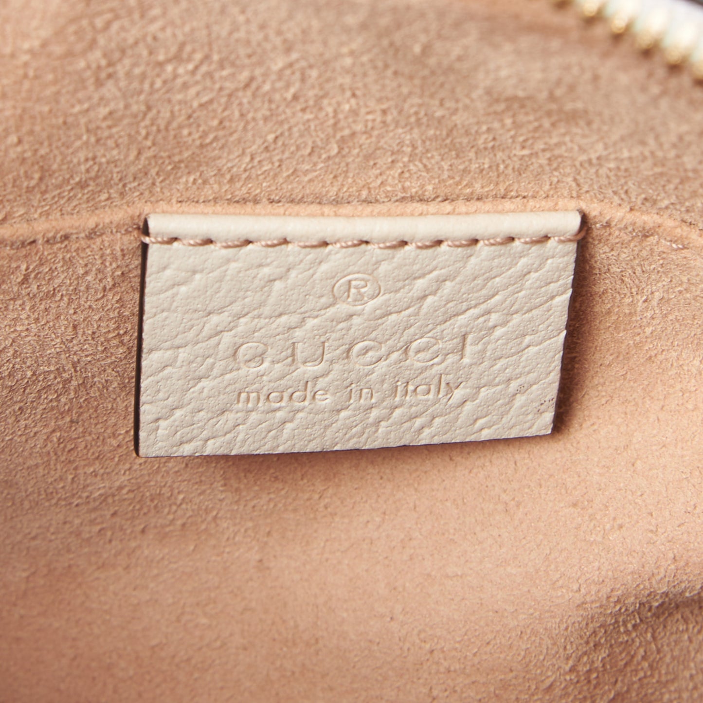 Textured Calfskin Ophidia Boston Bag Mystic White