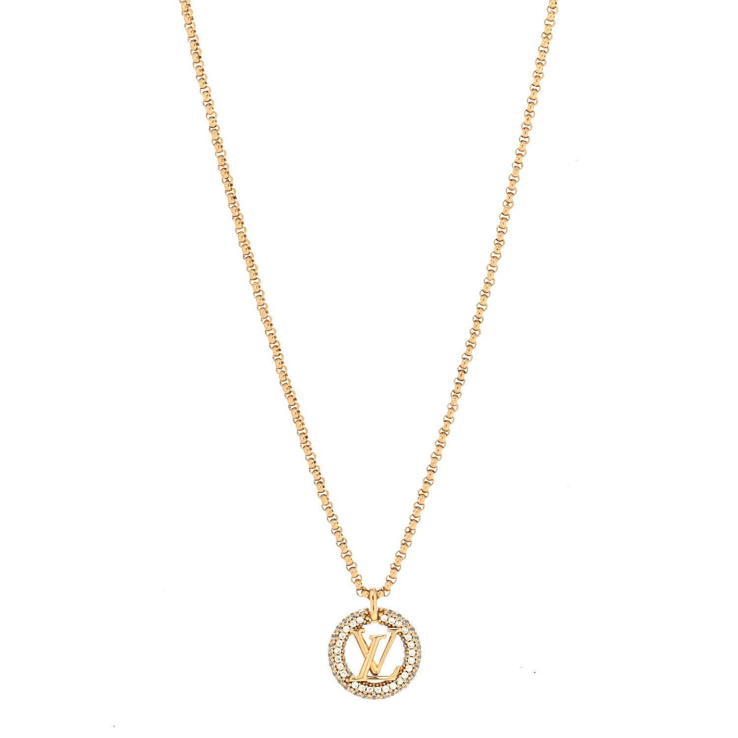 Louis Vuitton Metal Crystal Louise By Night Necklace 1 of 5