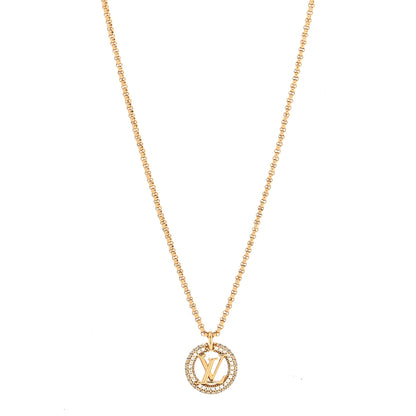 Louis Vuitton Metal Crystal Louise By Night Necklace 1 of 5