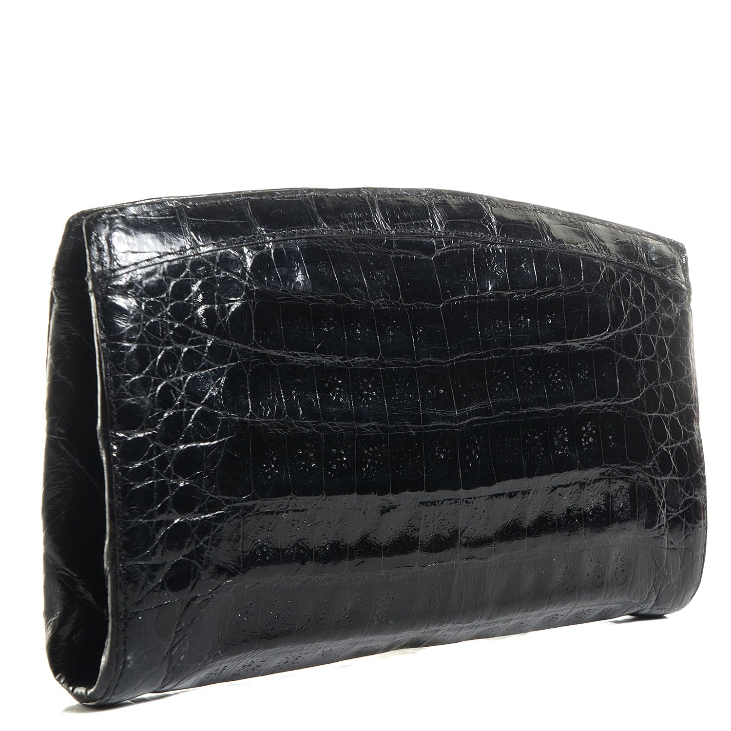 Nancy Gonzalez Crocodile Clutch Black 3 of 8