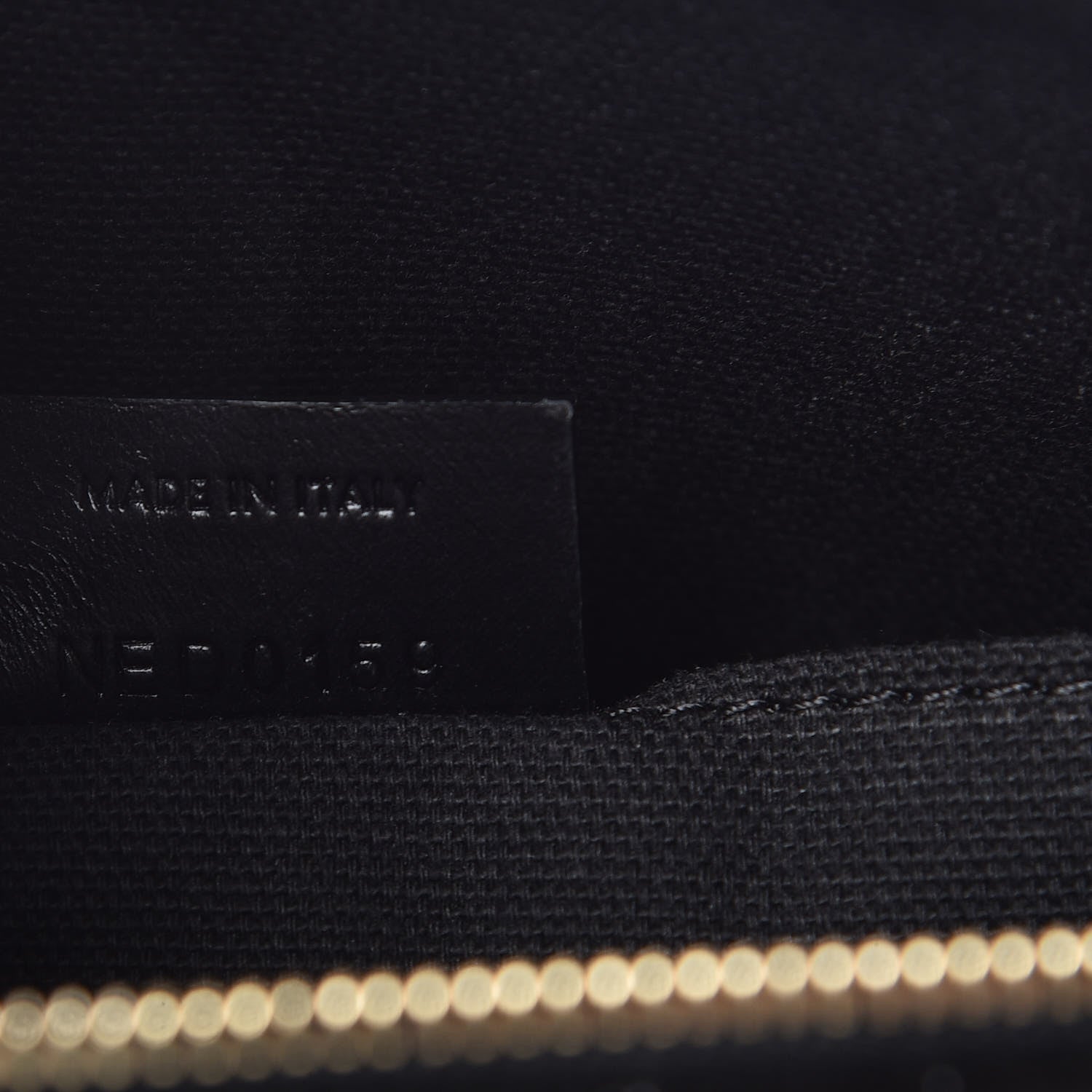 Givenchy Calfskin Crocodile Embossed Medium Zip Pouch Black 7 of 10