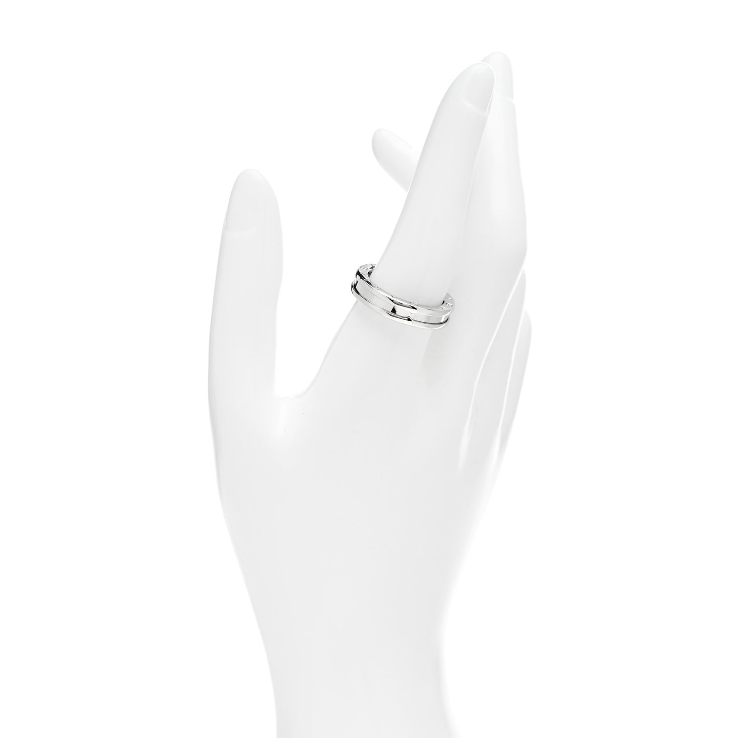 18K White Gold B.Zero1 One-Band Ring 59 8.75