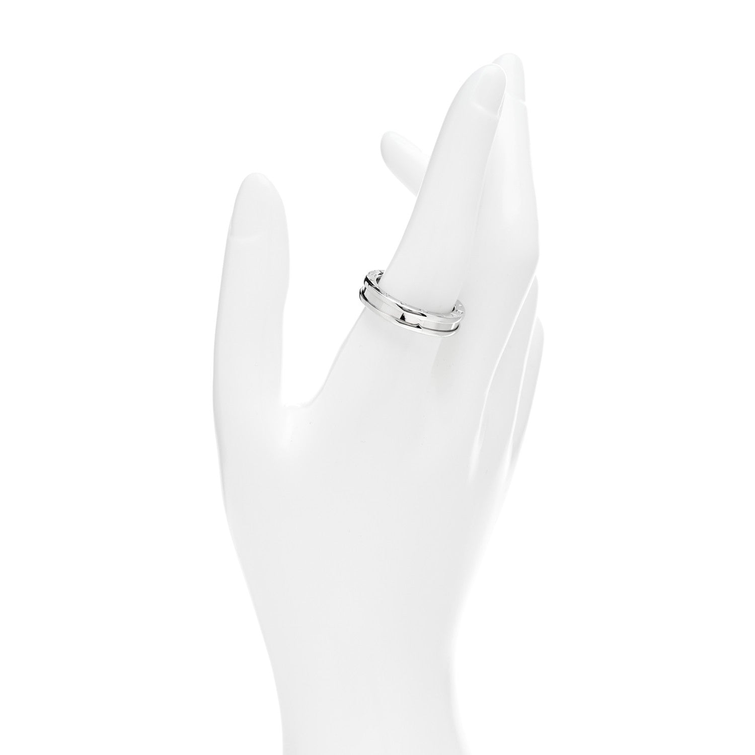 Bulgari 18K White Gold B.Zero1 One-Band Ring 59 8.75 2 of 4