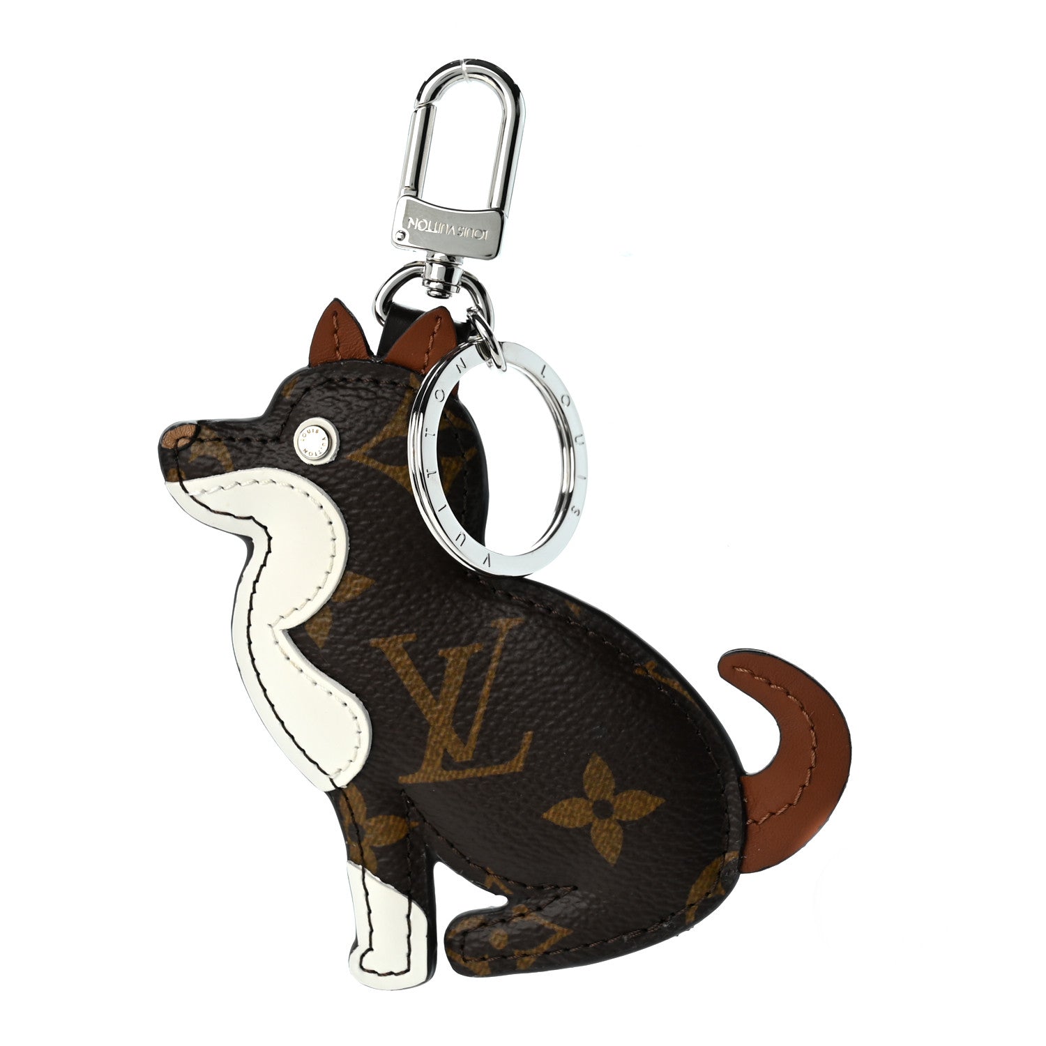Louis Vuitton Monogram Dog Bag Charm Key Holder 1 of 6